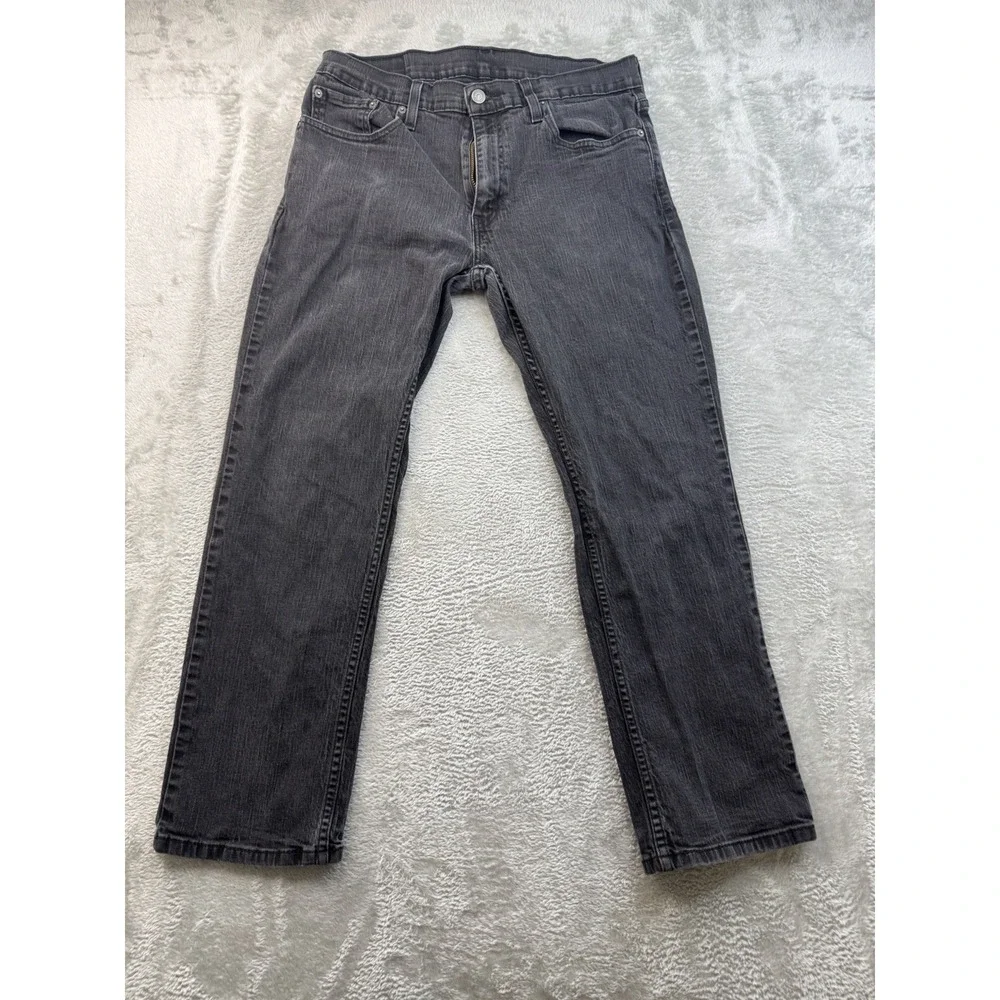 Levi's 559 Waterless Men's Jeans 33x30 Relaxed Fit Straight Leg Denim Black